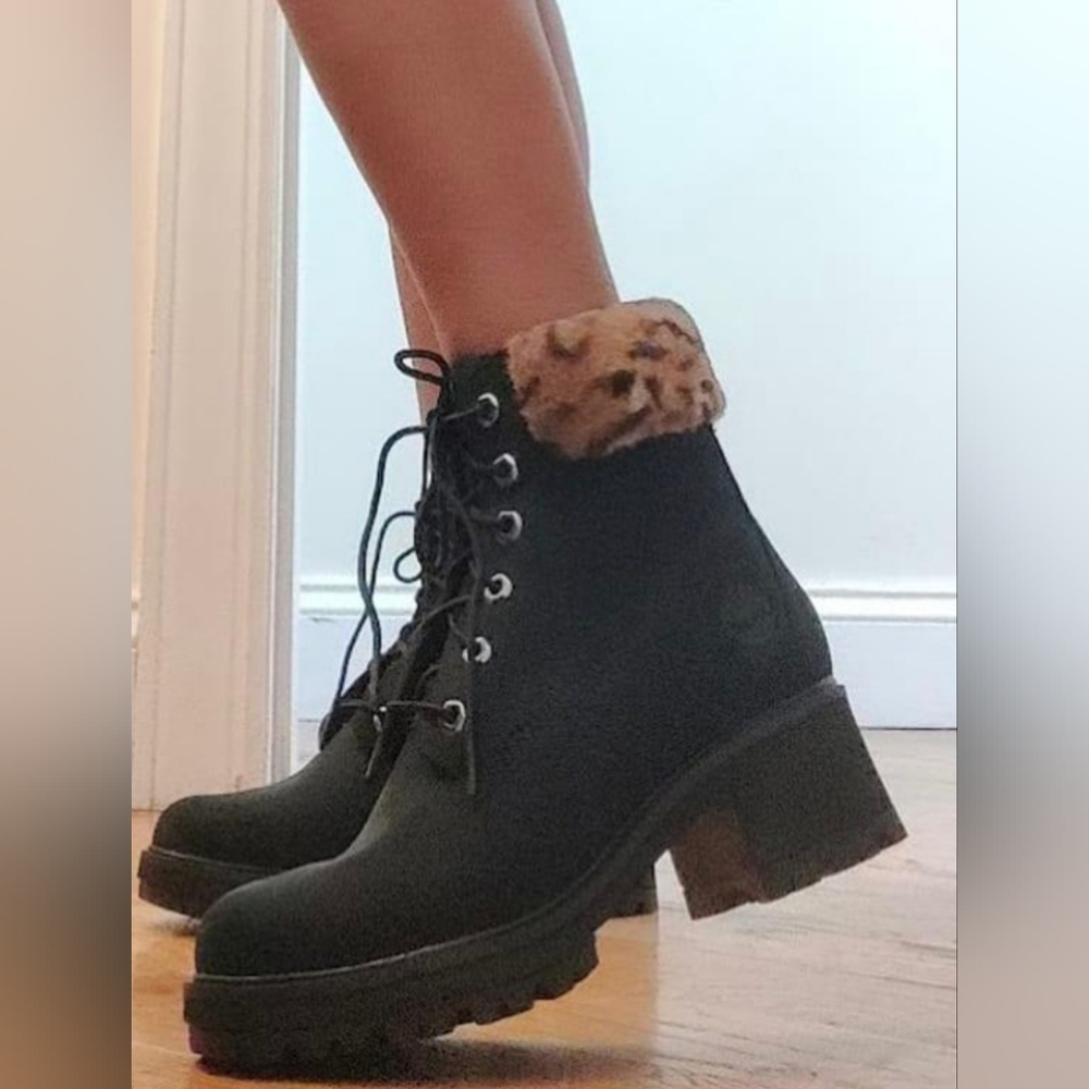Size 8 - New Timberland Kinsly 6-inch Waterproof Animal Print Boots